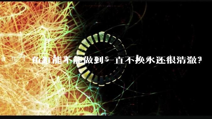 鱼缸能不能做到一直不换水还很清澈？